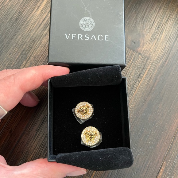 Versace Jewelry - NWOT Authentic Versace crystal stud earrings